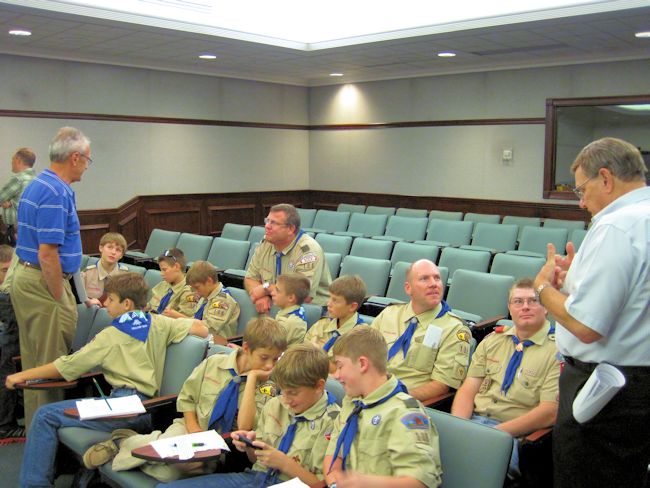 Troop attended the Jasper Common Council meeting.