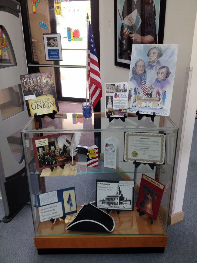 The Jasper Library display.