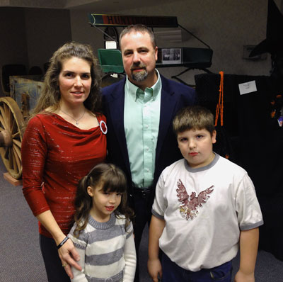 Todd Williams accepted the Water Utility Superintendent position offered by the City of Huntingburg. He appeared with his family: wife, Jenny; daughter, Brinley; and son, Caydyn.