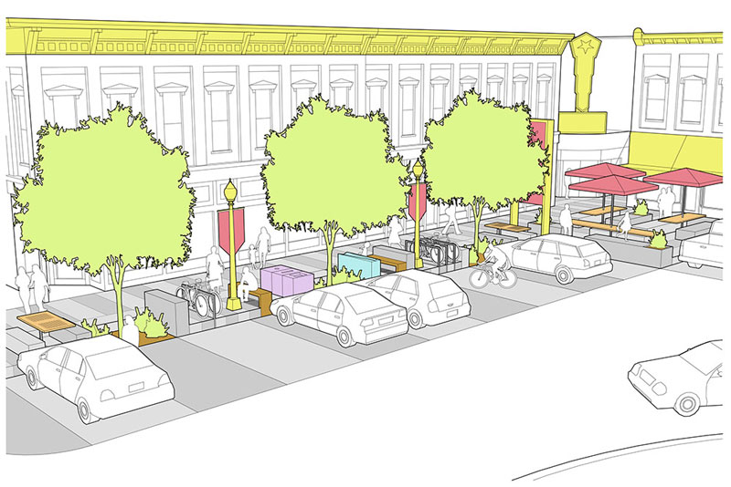 Image by CityVision and Gamble Associates from the Downtown + Riverfront Master Plan.