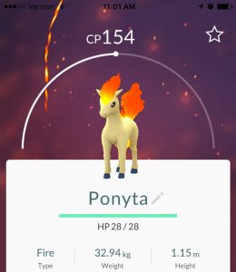One of the 136 different types of Pokemon that can currently be found in the game.