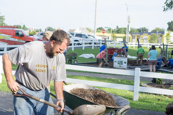 Nick's dad, Kurt Hedinger, is a member of the Lions Club. The owner of Hedinger Roofing helped Nick work through the process of bring the fitness center to Jasper.