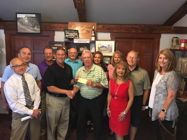 Tourism Executive Director Kevin Manley presented the check to ROJAC Wednesday morning. 