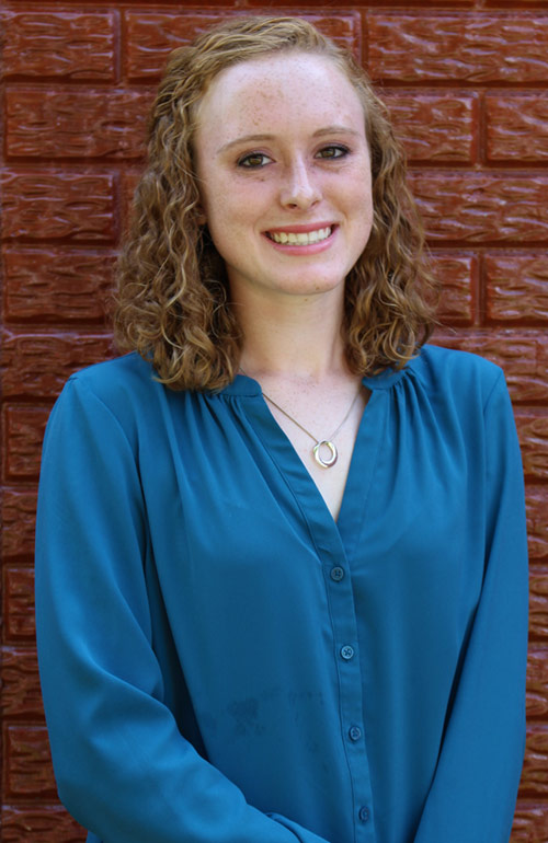 Emily Eckert is the 18-year-old daughter of Tony and Donna Eckert of Huntingburg. She is a senior at Southridge High School where she is a member of NHS, FCA, Spanish Club, Natural Helpers, BPA, girls’ basketball, tennis, and cross country. She is also a member of St. Mary’s Youth Group and is a Sunday school teacher. She plans to attend the University of Southern Indiana or Indiana State University to major in criminal justice and law enforcement, hoping to become a FBI agent. She is sponsored by her family.