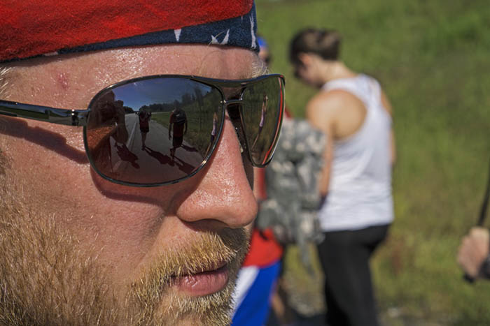 Eric Evitts brought Team Red, White & Blue to the area after taking part in activities with an Indianapolis group. 