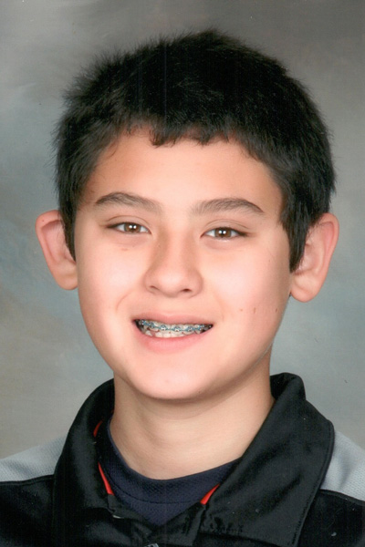 Ethan James Kento Lubbers, 13, of St. Anthony