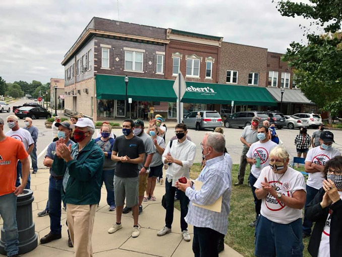 Stop the Mid-States Corridor rally held
