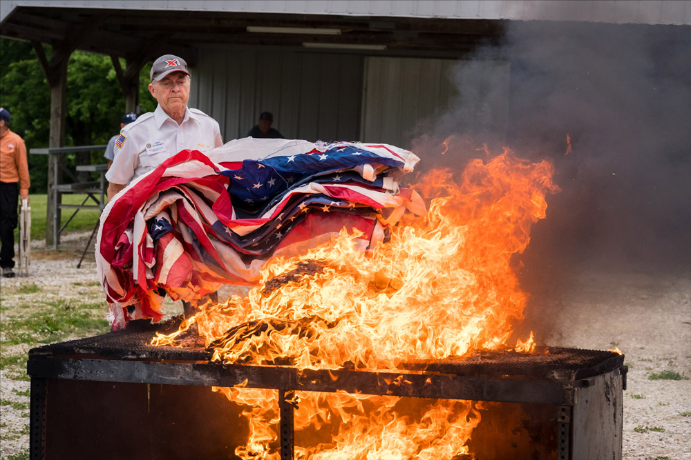Annual American Flag Disposal Ceremony for Dubois County next Friday, June 12