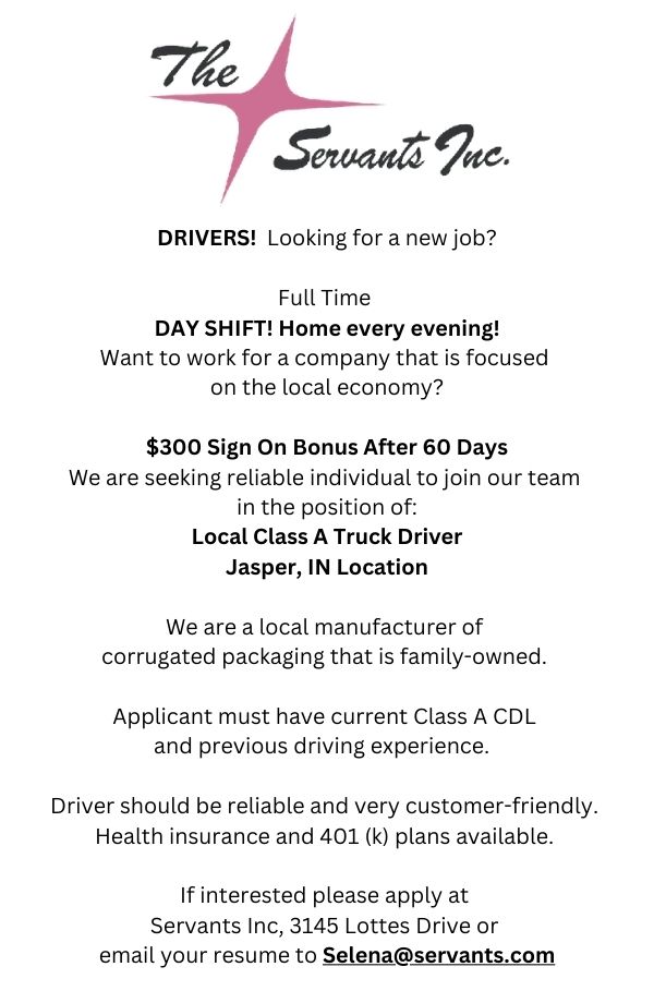 The Servants Inc offering Sign-on Bonus for local Drivers