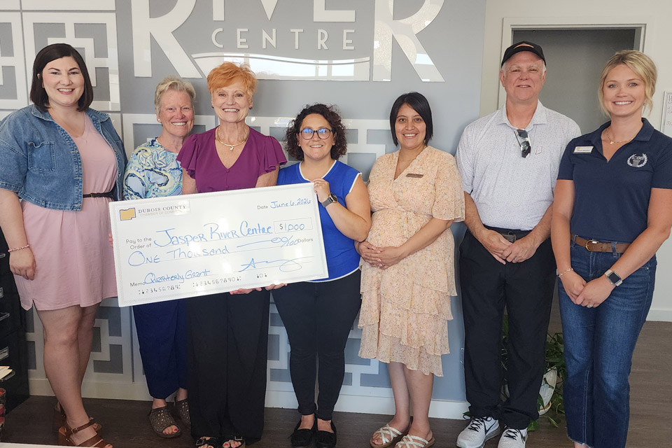Dubois County Chamber of Commerce awards first quarter business grant to Jasper River Centre