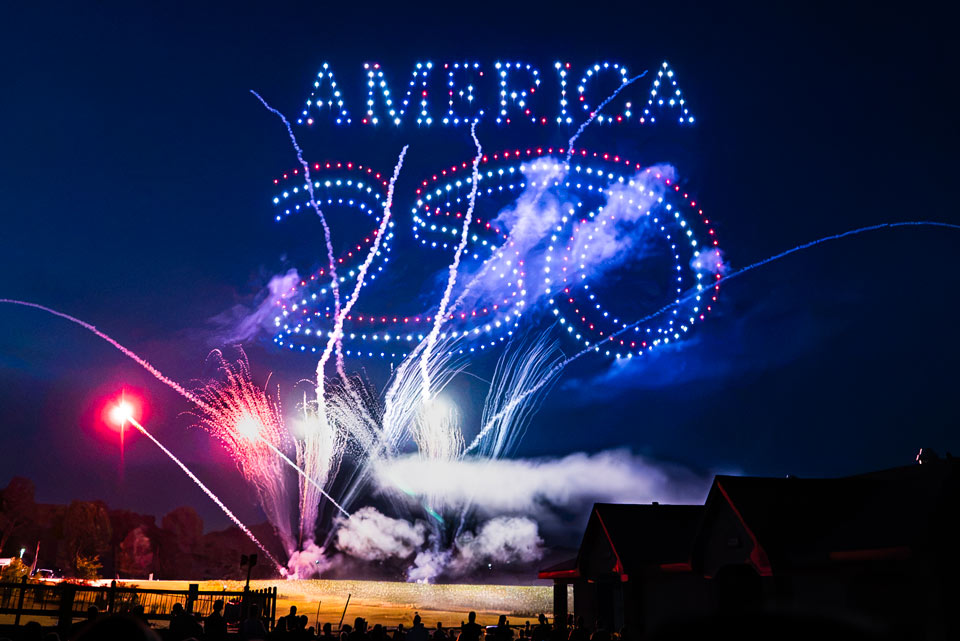 Holiday World featuring special 250th drone and fireworks show