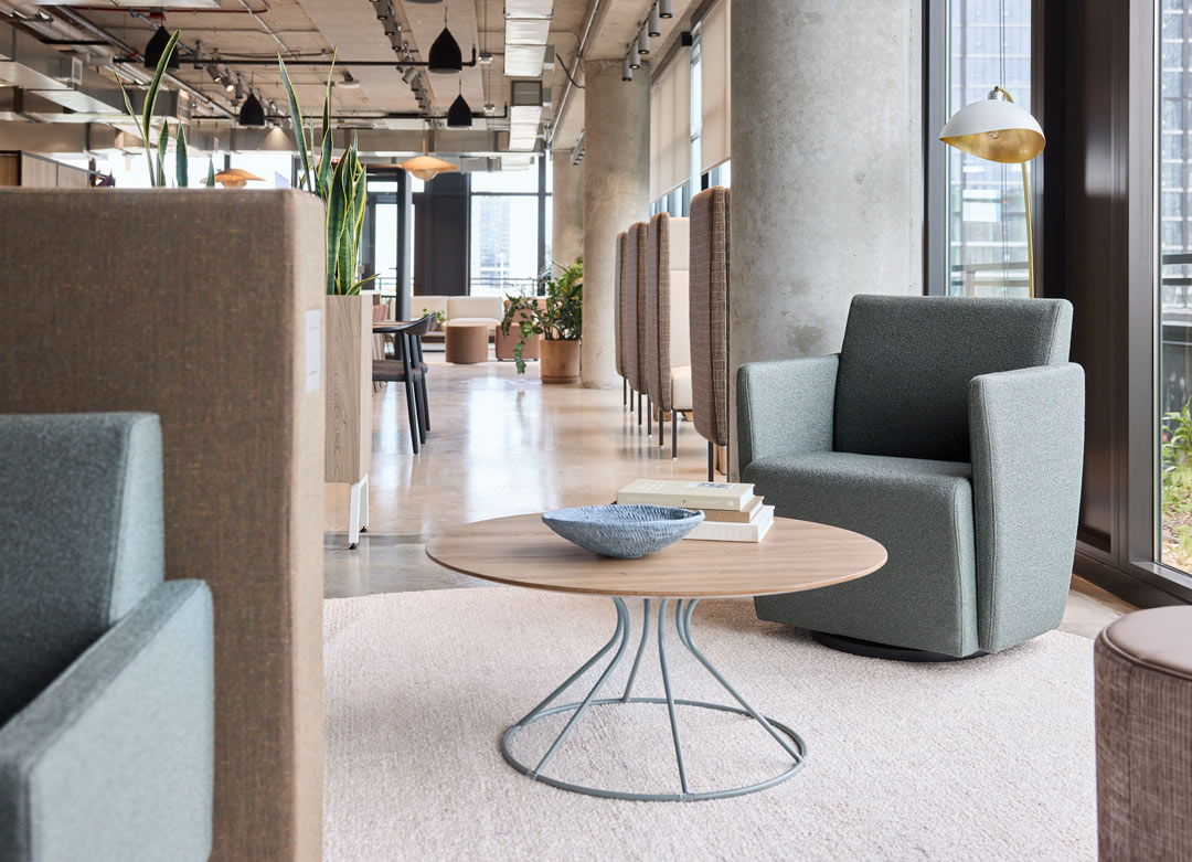 Kimball International showroom and Zing highlighted at Fulton Market Design Days