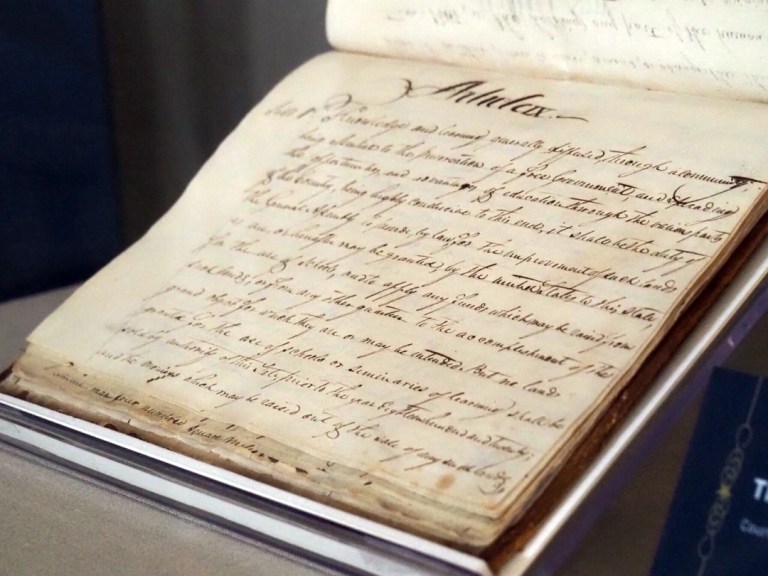 Indiana’s first constitution is home again in original state capital