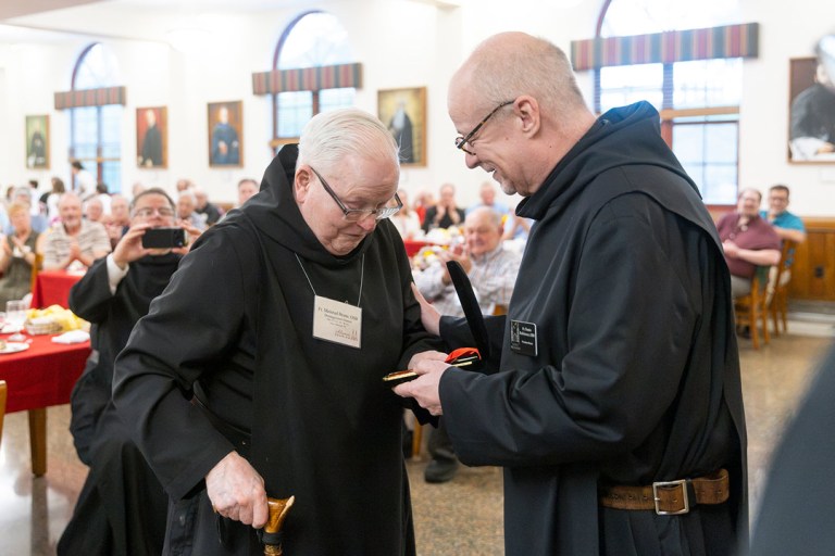 A life inspired by St. Meinrad: Fr. Meinrad Brune, OSB, honored as Distinguished Alumnus