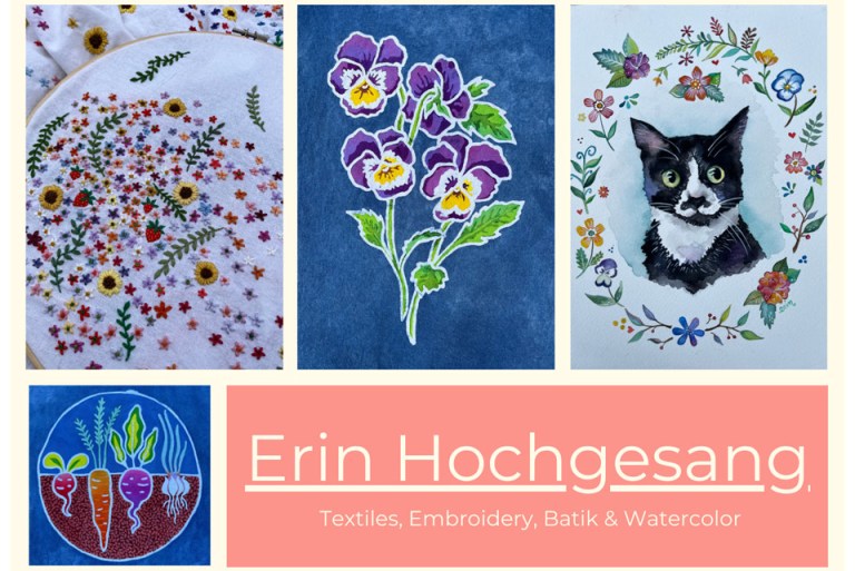 Erin Hochgesang work on display at Thyen-Clark Cultural Center