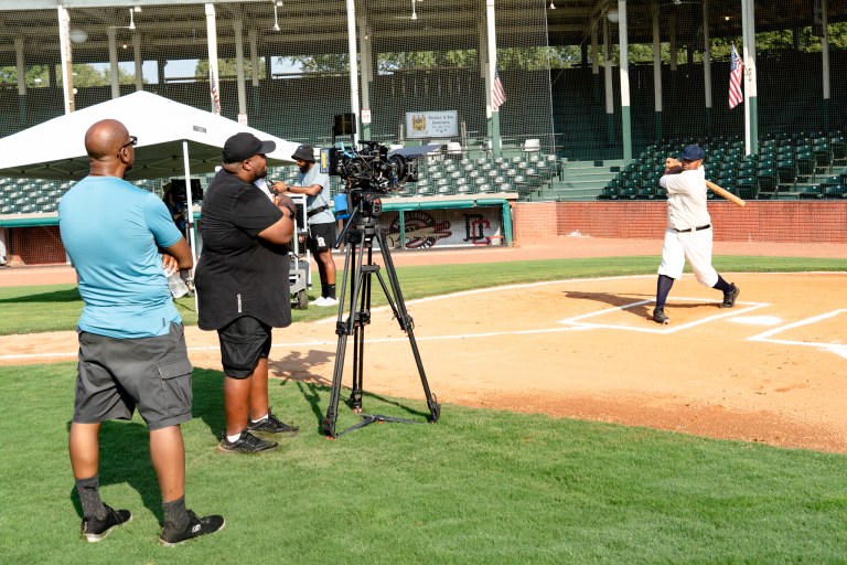 Docudrama highlighting baseball great Oscar Charleston filming in Huntingburg