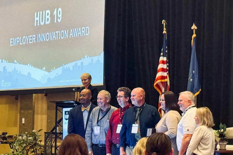 Hub 19 receives Indiana Uplands Employer Innovation Award